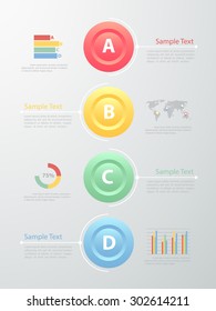 Design template Infographic. Vector illustration can be used for workflow layout, diagram, number options