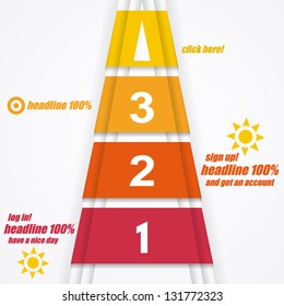 Design Template for Infographics and Web