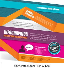 Design template for Infographics, website or brochures