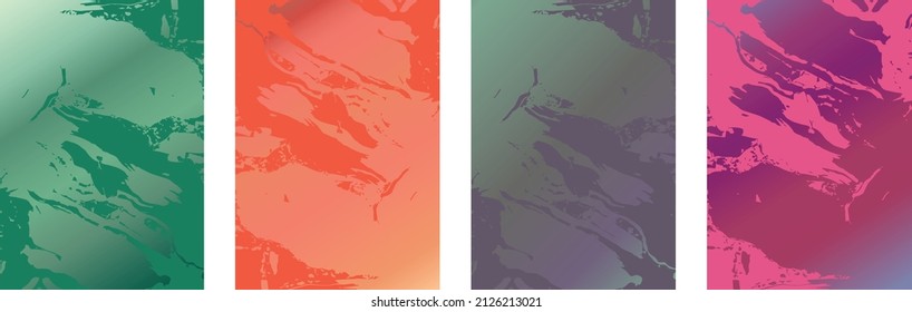 Design template of ink stains on gradient background, used as background, design graphic. Vector Illustrator. File Eps 8