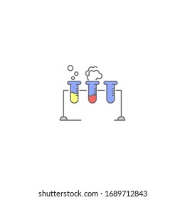 design template for laboratory tool icons
