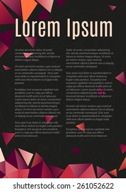 Design template layout page A4 for business.