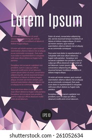 Design template layout page A4 for business.
