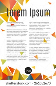 Design template layout page A4 for business.