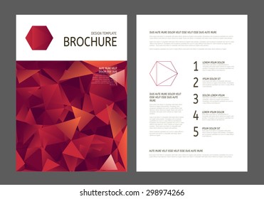 Design template layout page A4 for business.