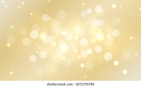 Design template with lights festive golden background. Happy diwali vector illustration. Festive christmas card. Confetti and bokeh golden background. Vector holiday illustration