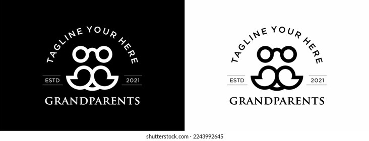 Design template logo grandparent vector