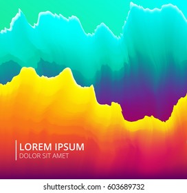 Design Template. Modern Pattern. Colorful Abstract Background. Dynamic Effect. Futuristic Technology Style. Motion Vector Illustration.