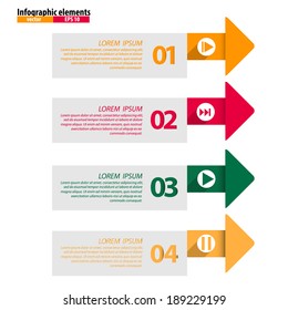 Design template numbered banner