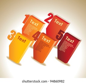 Design template numbered tablets