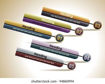 Design template numbered tablets
