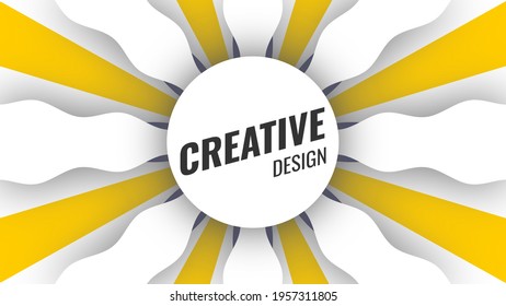 design template on white background, vector illustration