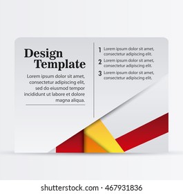 design template orange red website decoration layout icon, vector illustration