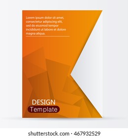 design template orange website decoration layout icon, vector illustration