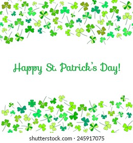 Design template with place for text for Saint Patrick's Day
