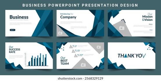 Design template for PowerPoint and Keynote presentations. Creative corporate PowerPoint presentation slide template. Use for trendy keynote presentation background and brochure design Business Slides.