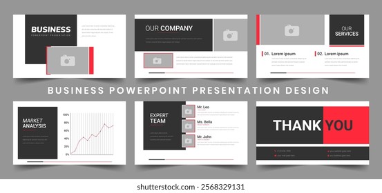 Design template for PowerPoint and Keynote presentations. Creative corporate PowerPoint presentation slide template. Use for trendy keynote presentation background and brochure design Business Slides.