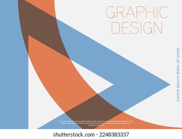 Design template for product packaging, simple backgrounds, cover, banner, brochure, poster. Creative idea of geometric composition for creative design, corporate style.