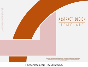 Design template for product packaging, simple backgrounds, cover, banner, brochure, poster. Creative idea of geometric composition for creative design, corporate style.