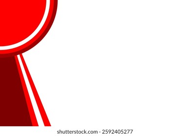Design Template Red Curtain Presentation or Certificate