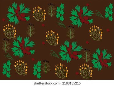 Plantilla de diseño con fondo de bayas de bosque rojo sobre fondo oscuro. Ilustración vectorial colorida. Dibujo vectorial de verano.