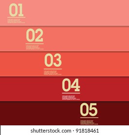 Design template - red / graphic or website layout vector