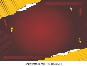 a design template for a red and yellow background that can later be changed or written in