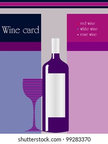 design template for restaurant wine card, free copy space