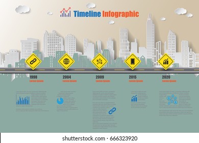 Design template, road map timeline infographic brochure diagram planning presentation process webpages and workflow. Vector illustration