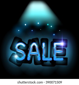 Design template "SALE"  for flyer, poster, shopping, sign, discount, marketing, selling, banner, business website, presentation, header. Vector background, EPS 10.