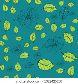 Design template. Seamless floral background pattern. EPS 10