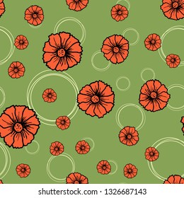 Design template. Seamless floral background pattern. EPS 10