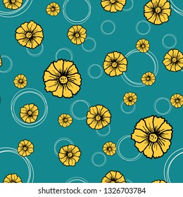 Design template. Seamless floral background pattern. EPS 10
