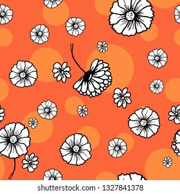 Design template. Seamless floral background pattern. EPS 10