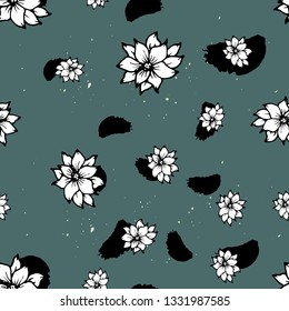 Design template. Seamless floral background pattern. EPS 10