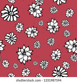 Design template. Seamless floral background pattern. EPS 10