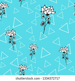 Design template. Seamless floral background pattern. EPS 10