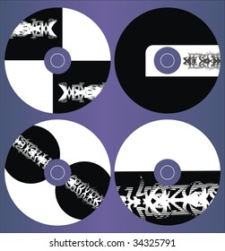 Design template. Set CD on vector
