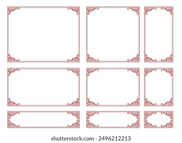  Design template. A set of gorgeous foreheads.
