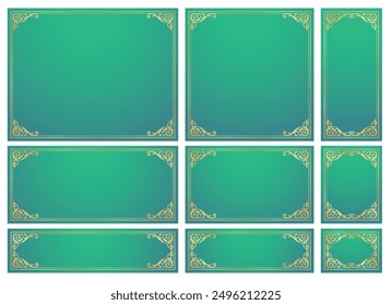  Design template. A set of gorgeous foreheads.
