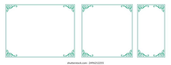  Design template. A set of gorgeous foreheads.
