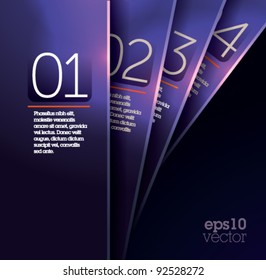 Design template - shiny violet banners / graphic or website layout vector