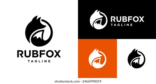 Design template of a simple fox logo.
Pet, animal, fox logo.
Symbol icon vector EPS 10.