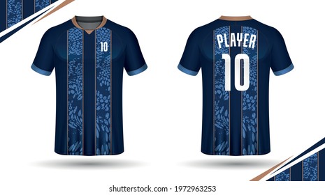 
Design and template for soccer jersey