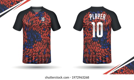 
Design and template for soccer jersey