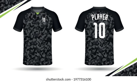 
Design and template for soccer jersey