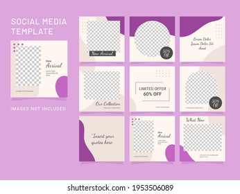 Design Template Social Media Puzzle Feed