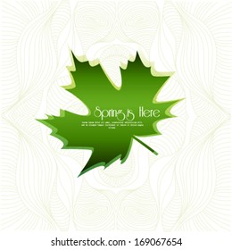 Design Template -  Spring word Background