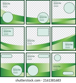 design template for square shaped social media post