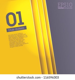 Design Template - Suitable for brochure design or website / yellow version